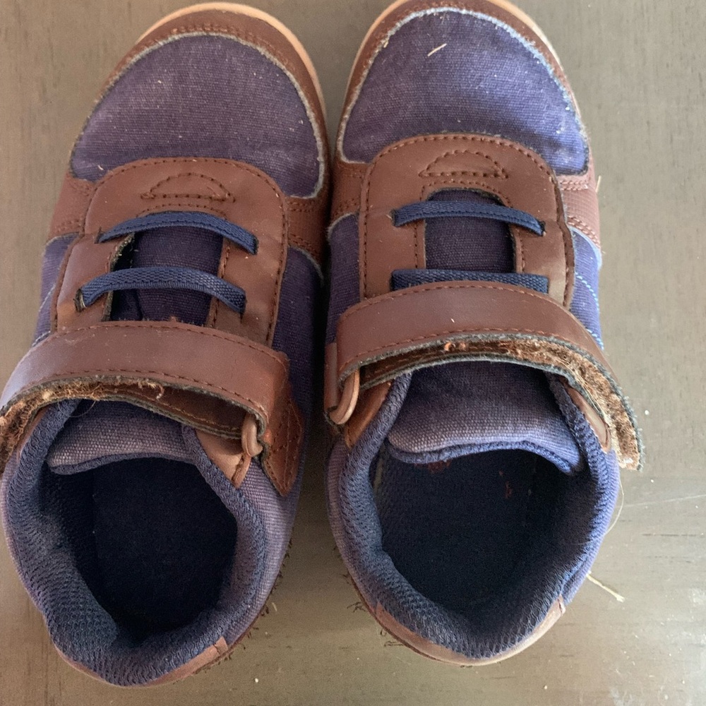Blue and Brown Boys Shoes
